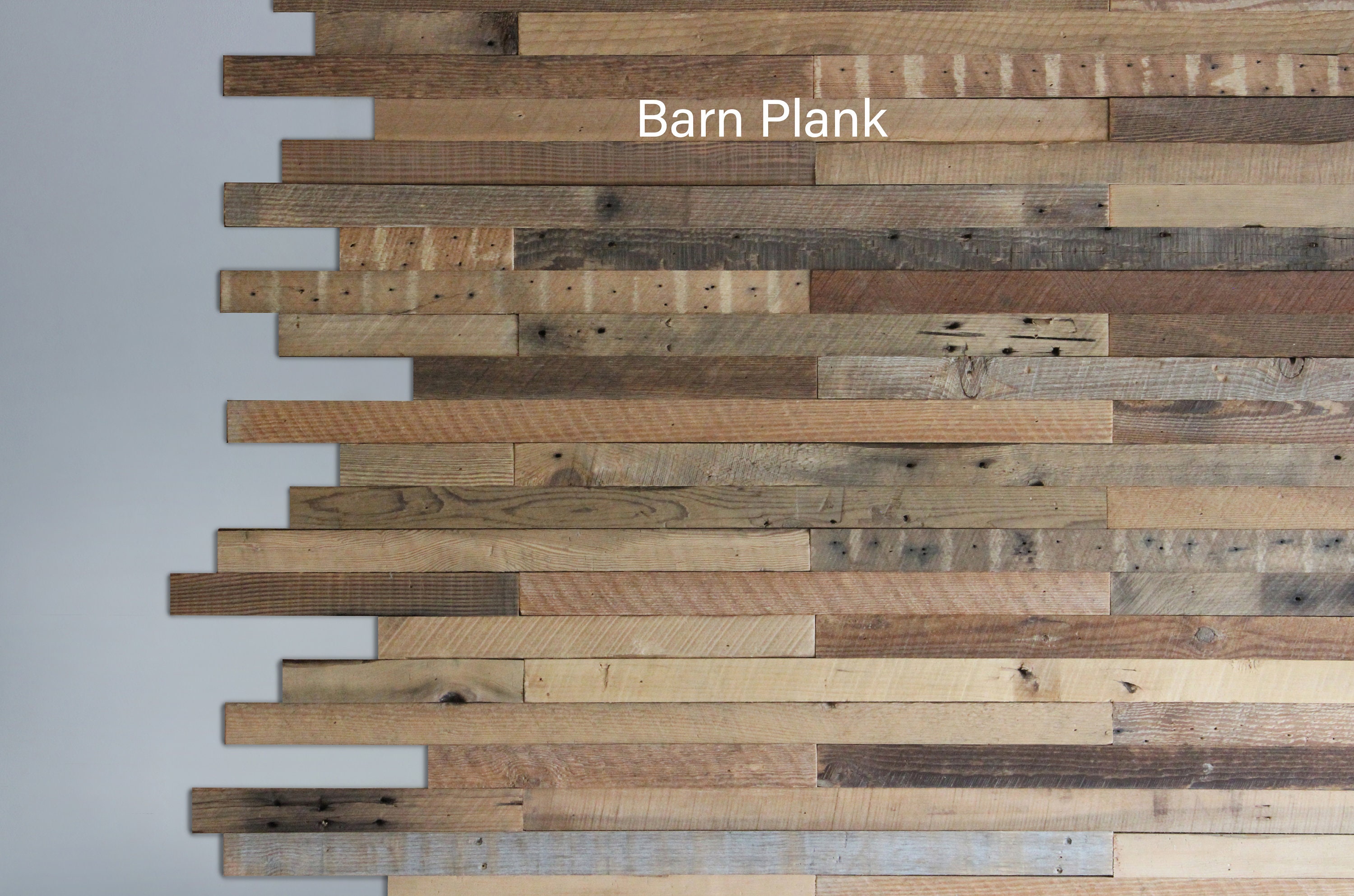 California Redwood Reclaimed Wood Wall Planks, 50 sq ft bundle