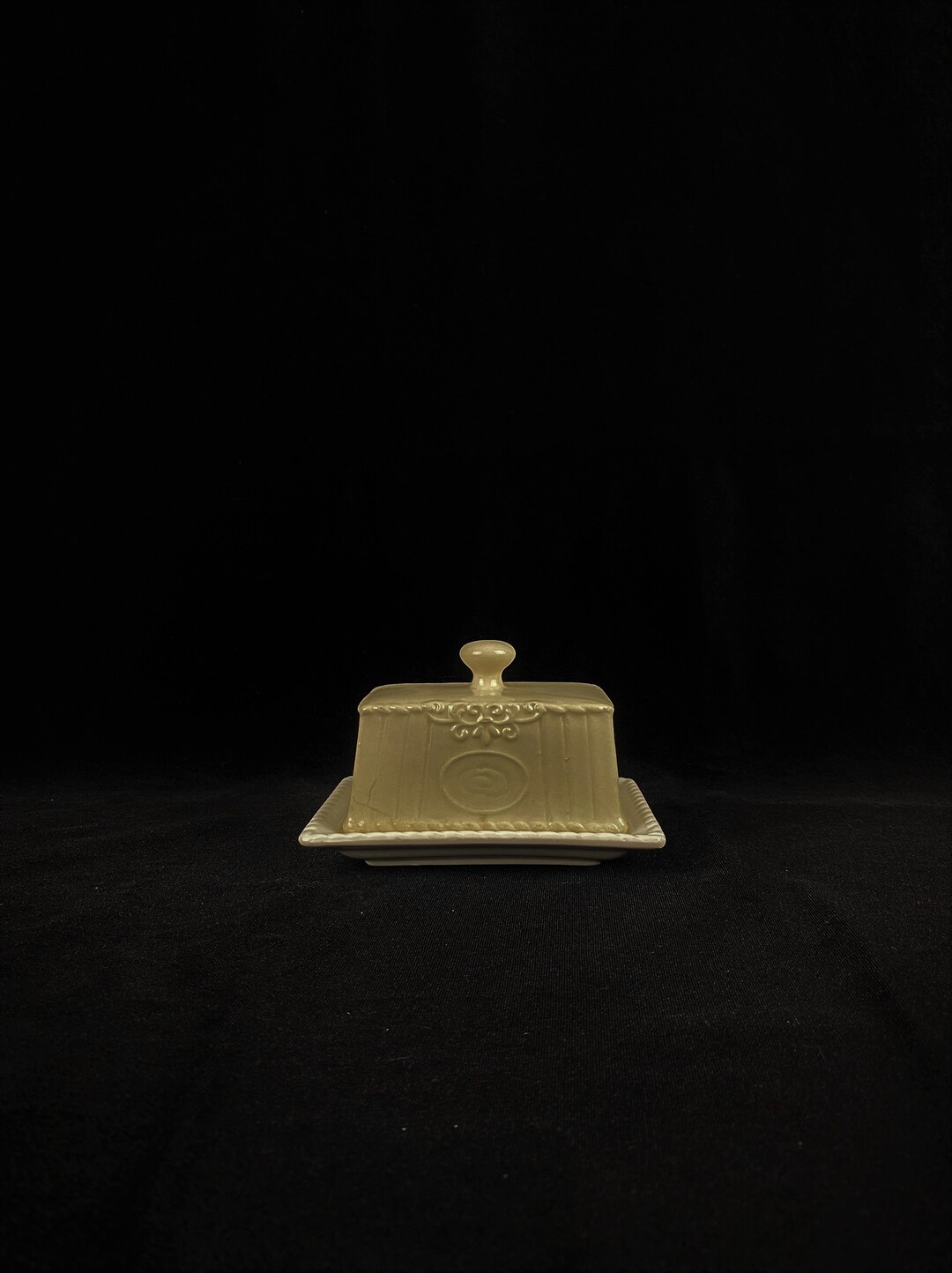 THL Porcelain Covered Butterdish Vintage Ceramic Butter Dish Etsy