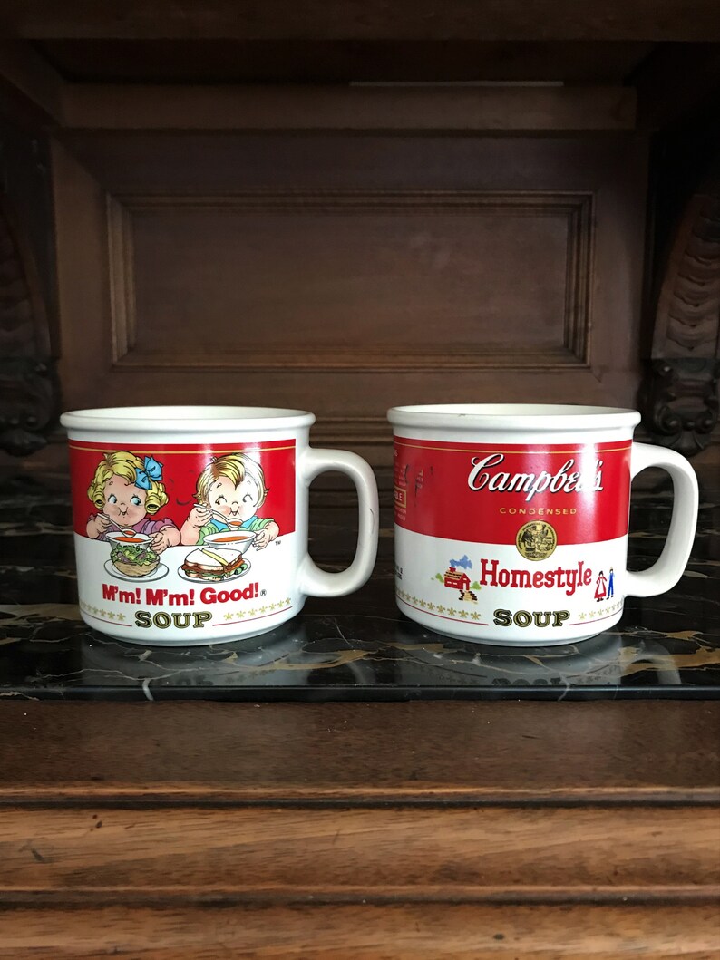 Campbells Kids Soup Mugs 1989 Campbells Soup Collectible Etsy