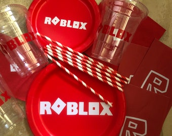Roblox Party Supplies Etsy - roblox party supplies birthday decorations