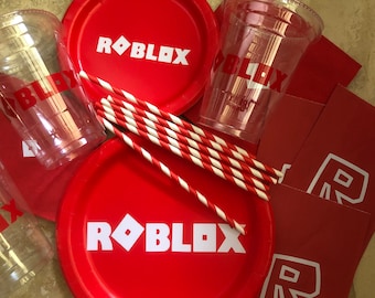 Roblox Party Supplies Etsy - roblox party supplies birthday decorations