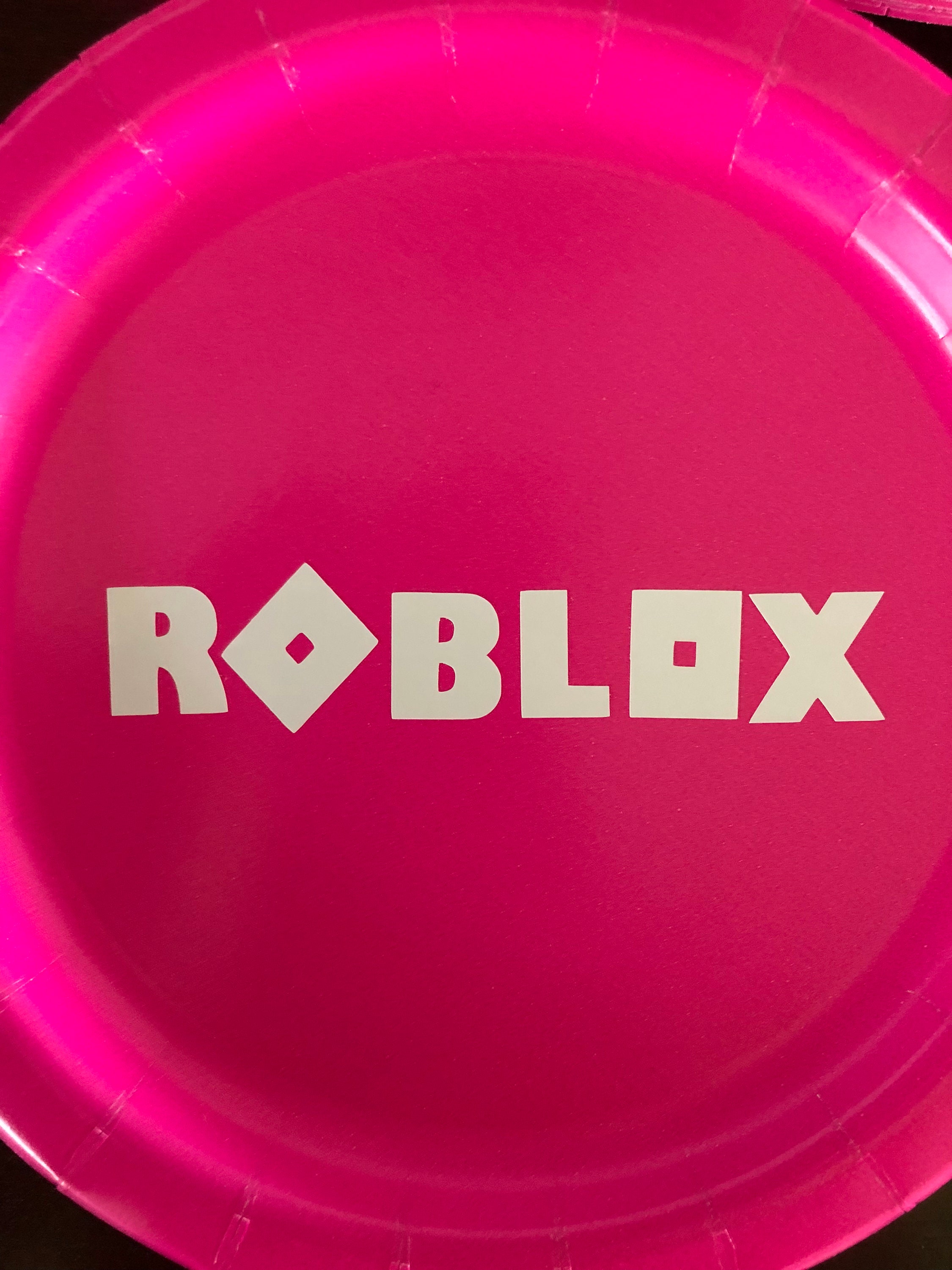 Pink Roblox ultimate Birthday Party Pack Pink for 16 plates | Etsy