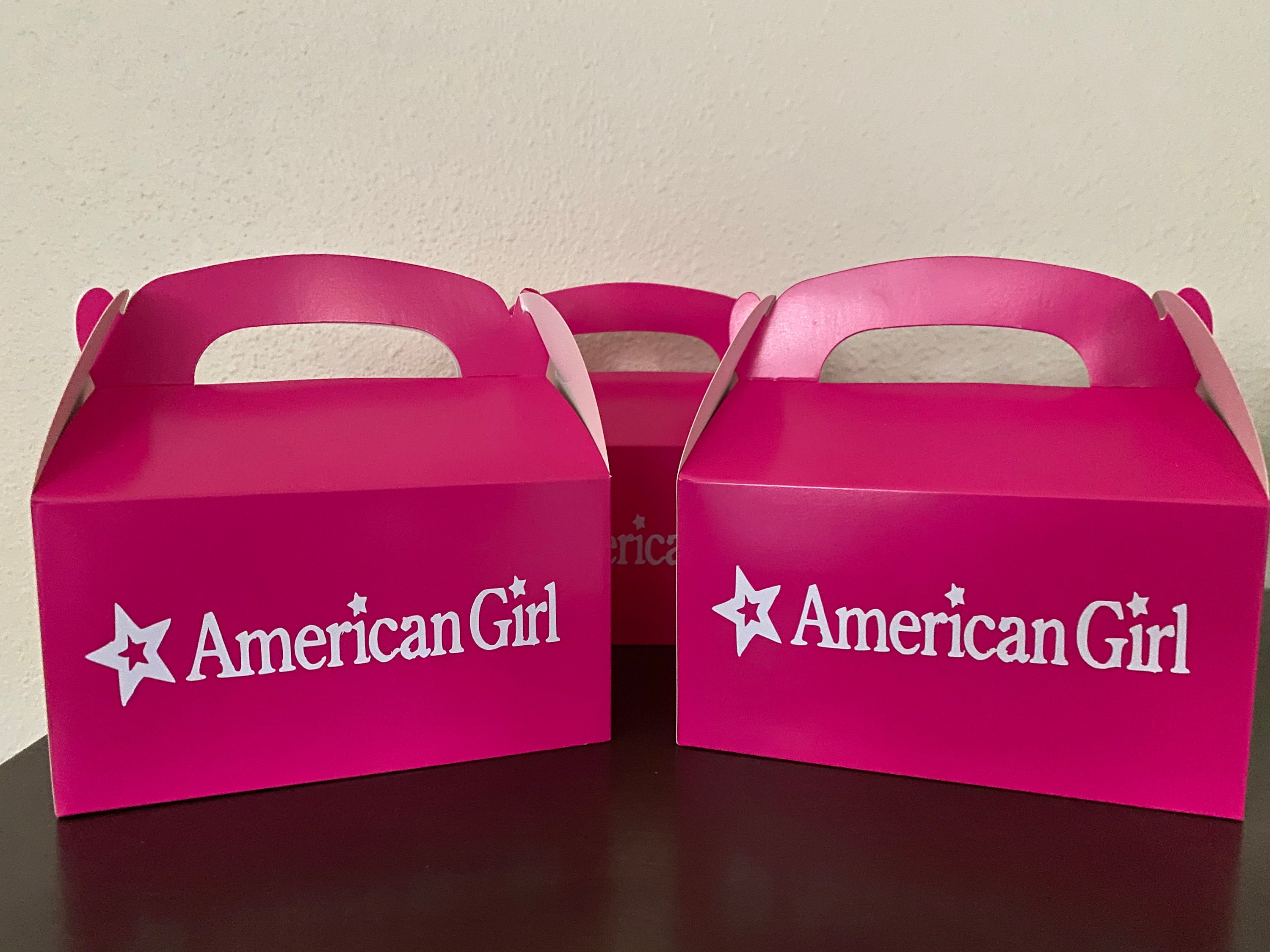 American Girl Party Favor Boxes Treat Goodie Bags Loot Box Etsy