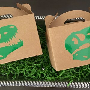 Dinosaur Favor Boxes T-Rex goodie bags birthday favors