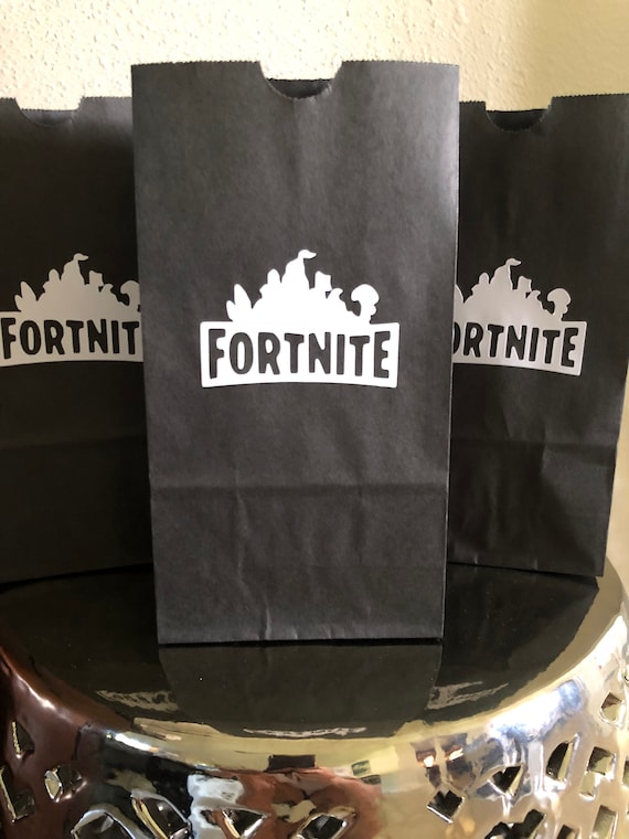 Fortnite Party Favor Bags Goodie Bags Loot Bags Birthday Party Etsy