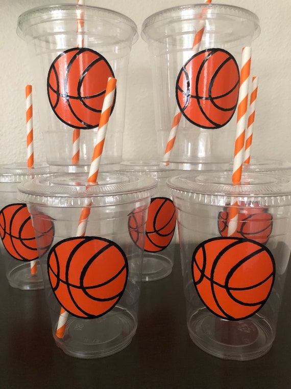 Basketball Party Cups Birthday Basketball Party 16oz Etsy
