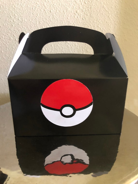 Pokemon Pokeball Party Favor Boxes Treat Goodie Bags Loot Box Etsy - poke bola roblox
