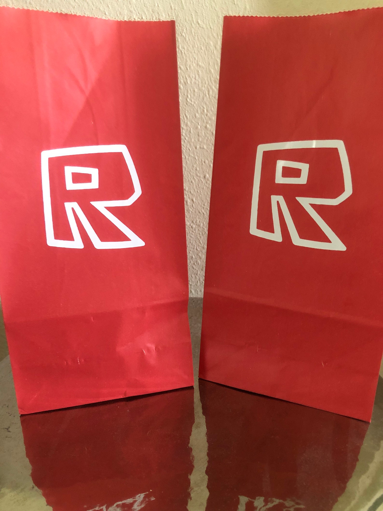 Red Roblox Birthday Party Pack Plates Cups Napkins Favor Bags Etsy