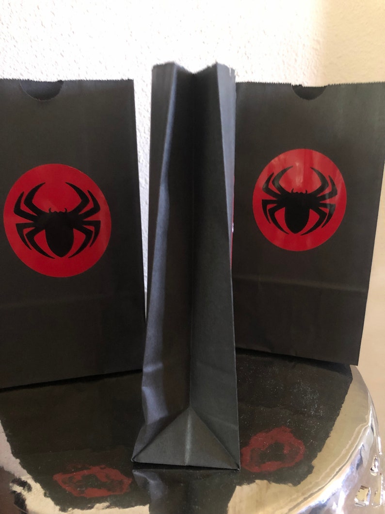 Spiderman Party Favor Bags Goodie Bags Loot Bags Birthday Etsy