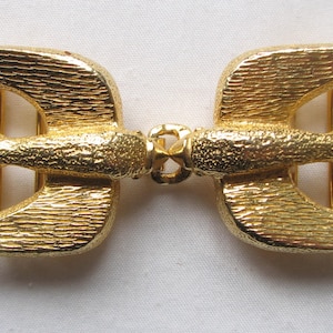 Vintage Mimi Di N Gold Plated Swallows Birds Belt Buckle  display picture 1