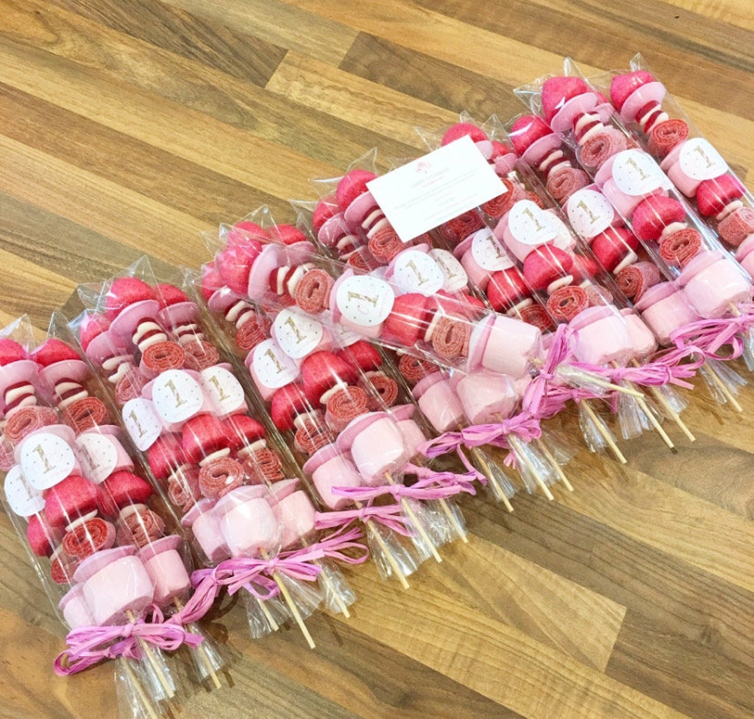 Personalised Sweet Kebabs Sweet Favours Party Bags Prefilled Party