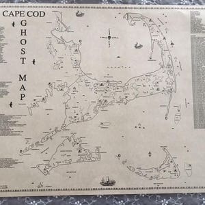 Die Cape Cod Geisterkarte Thema Paranormal auf Cape Cod und den Inseln