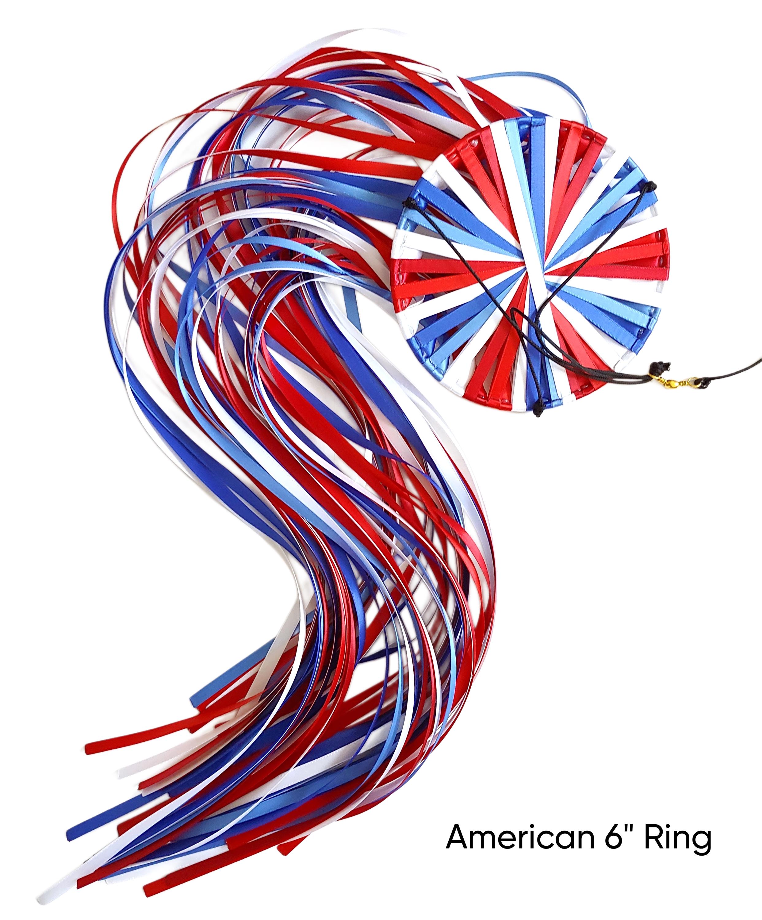 American! Ribbon Windsock, Wind Catcher, Spinner of Double-faced