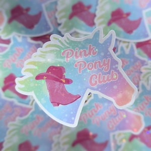 Pink Pony Club Holographic Sticker