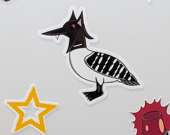 Stupid Canadian Wolf Bird Sticker