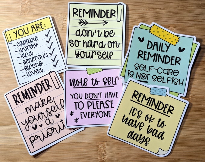 Self Care Sticker Pack - Etsy