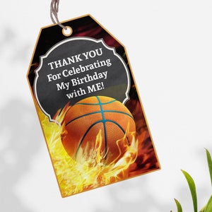 Cartes de remerciement pour le basket-ball, anniversaire de basket-ball à imprimer, invitation à une fête de basket-ball, invitation à l'heure du jeu, fête de garçons, invitation sport
