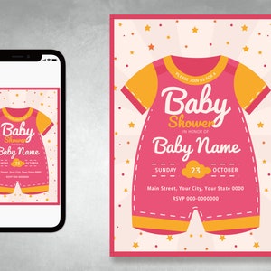 Invitación al baby shower, Camiseta Decoraciones del baby shower, Invitación a revelar el género, Azul o rosa, Juego del baby shower, Signo del baby shower