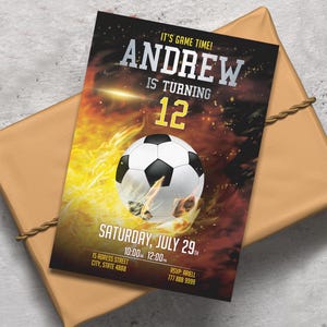 Soccer Birthday Invitation, Soccer Invitation, Soccer Invitation Printable, Football Invitation, Soccer Invite, Soccer Party Design