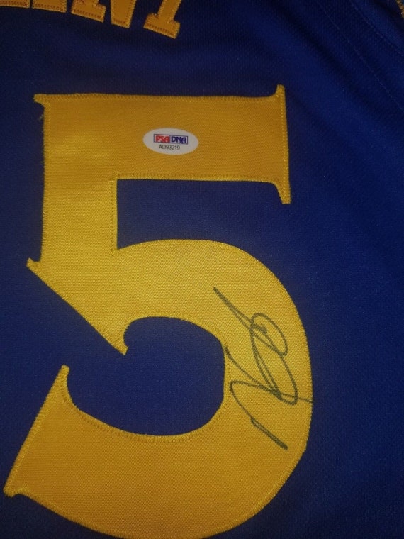 klay thompson autographed jersey
