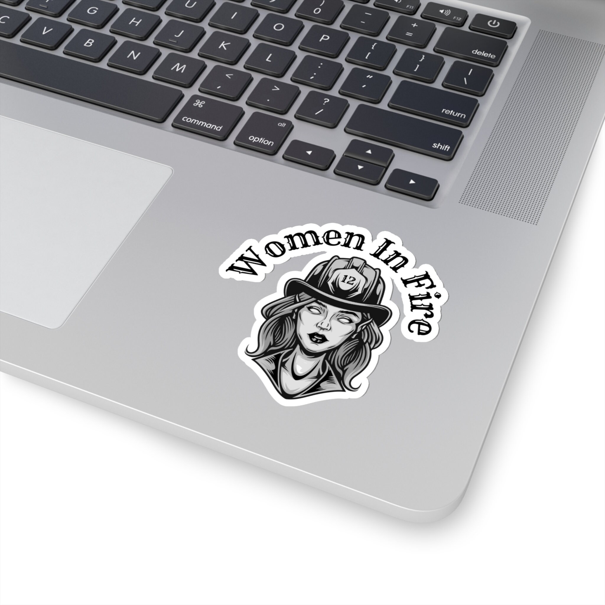 Female Firefighter Sticker, Firefighter Sticker, Fireman Sticker ...