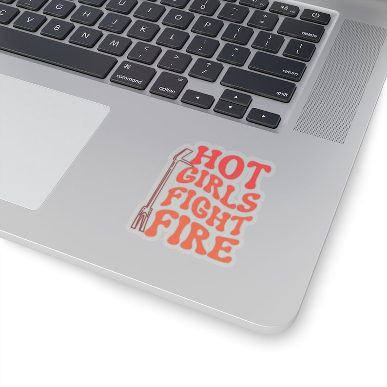 Female Firefighter Sticker, Firefighter Sticker, Fireman Sticker, Female EMT Sticker, Firefighter Gift, EMT Gift, Women in Fire, Fire Wife image 4