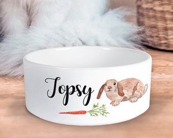 Ceramic Rabbit Bowl Etsy