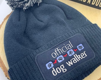 dog walking hat