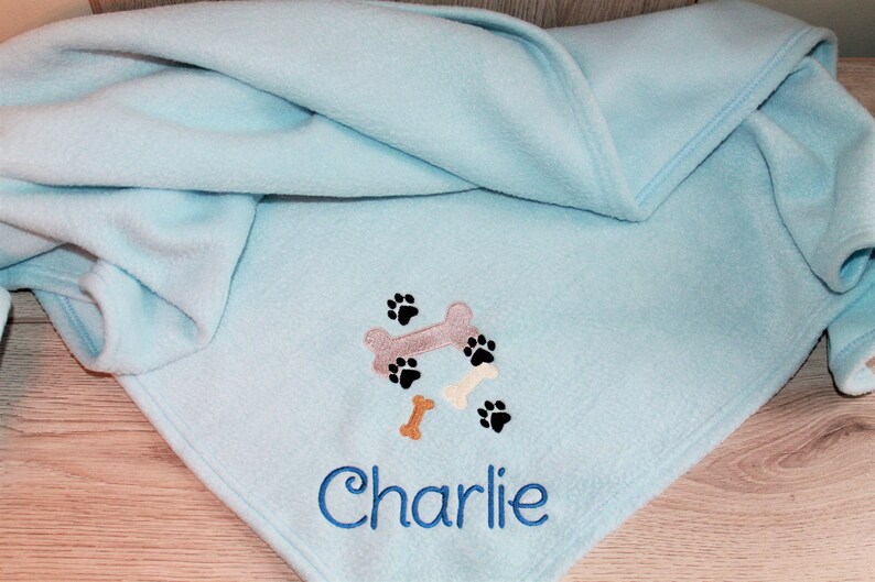 Personalised Dog Blanket Puppy Blanket Dog Throw Custom Etsy