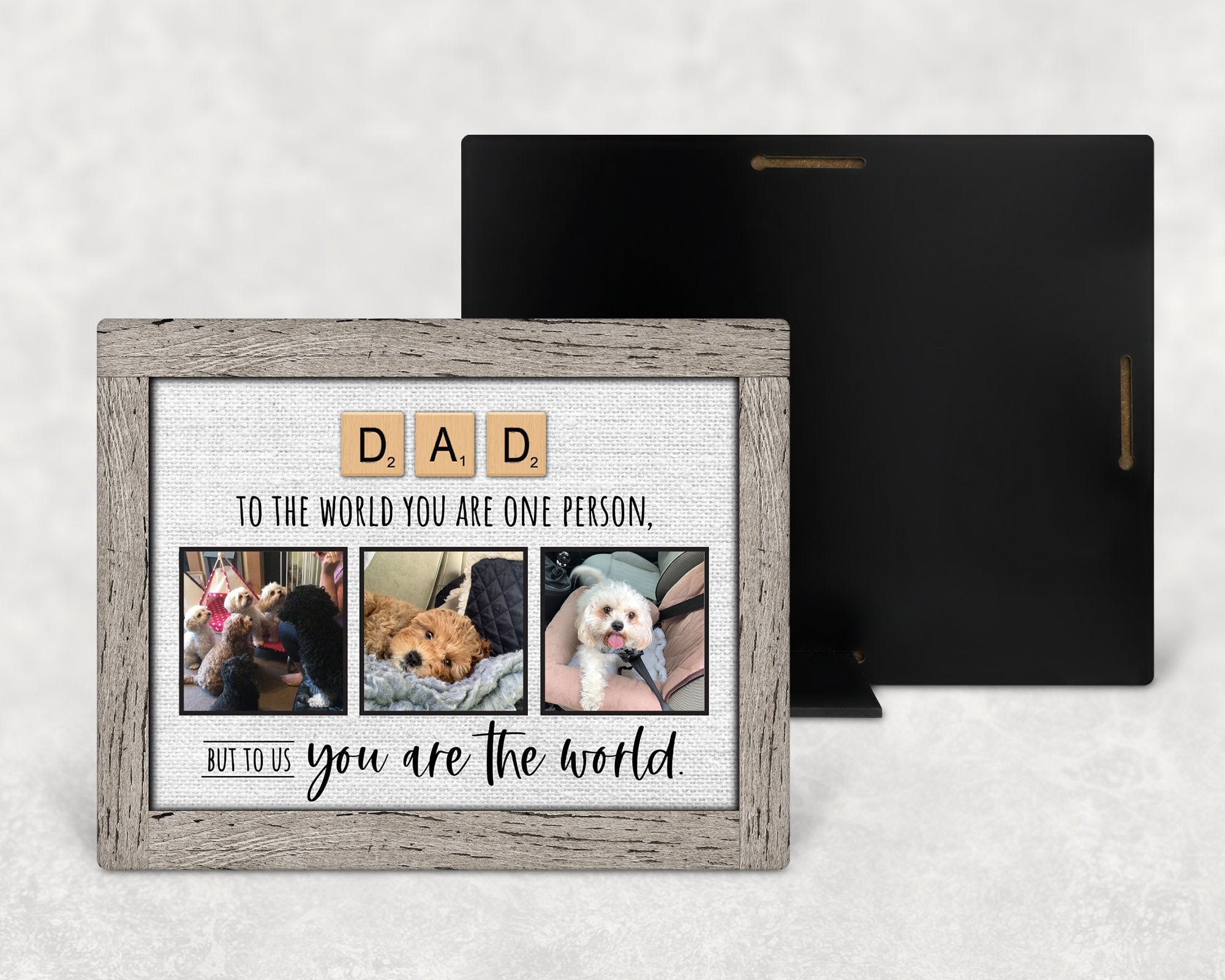 Personalised Table Top Photo Panel Father's Day Gift | Etsy