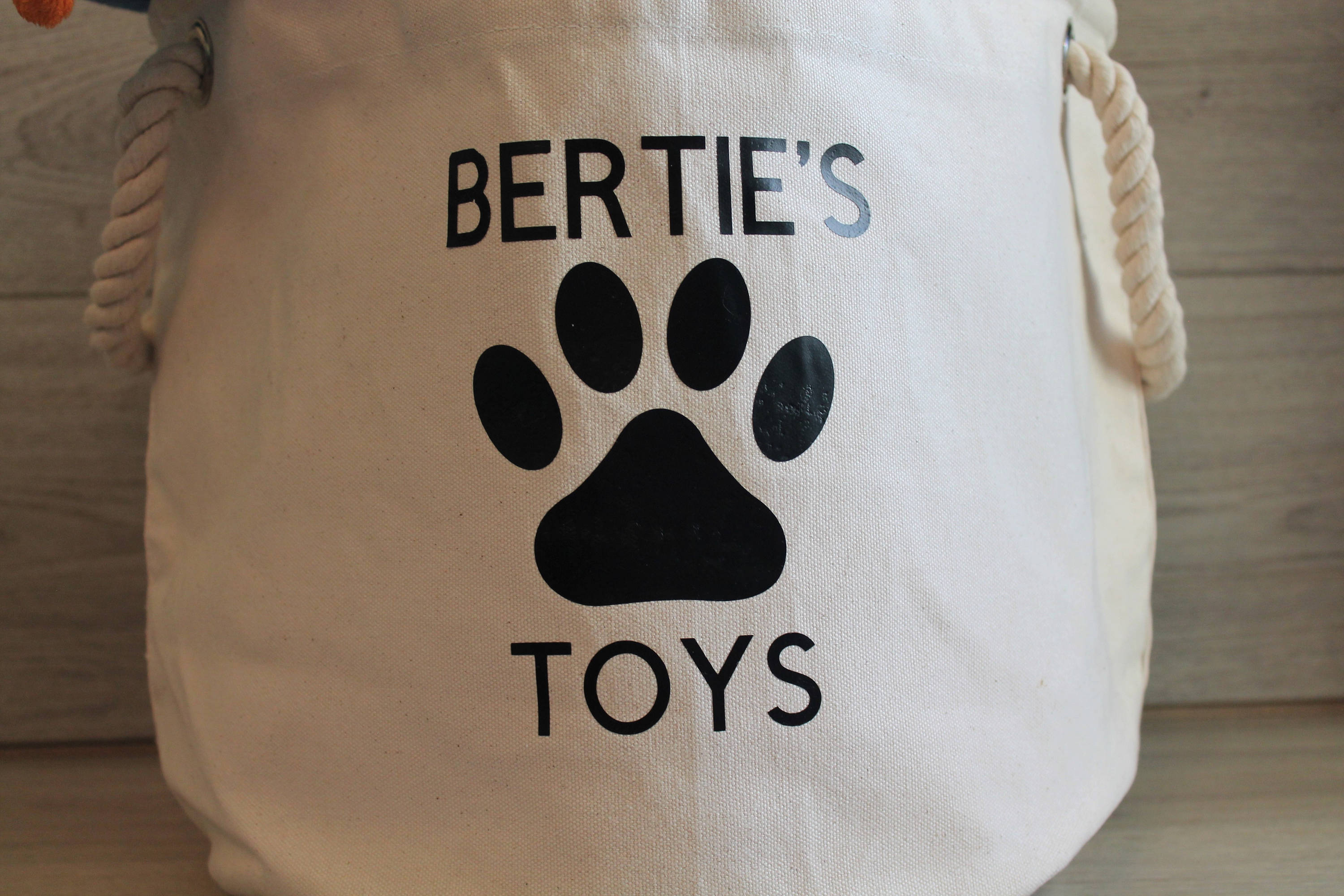Personalised Dog Toy Basket Dog Toys Storage Bag Dog Toy Etsy UK