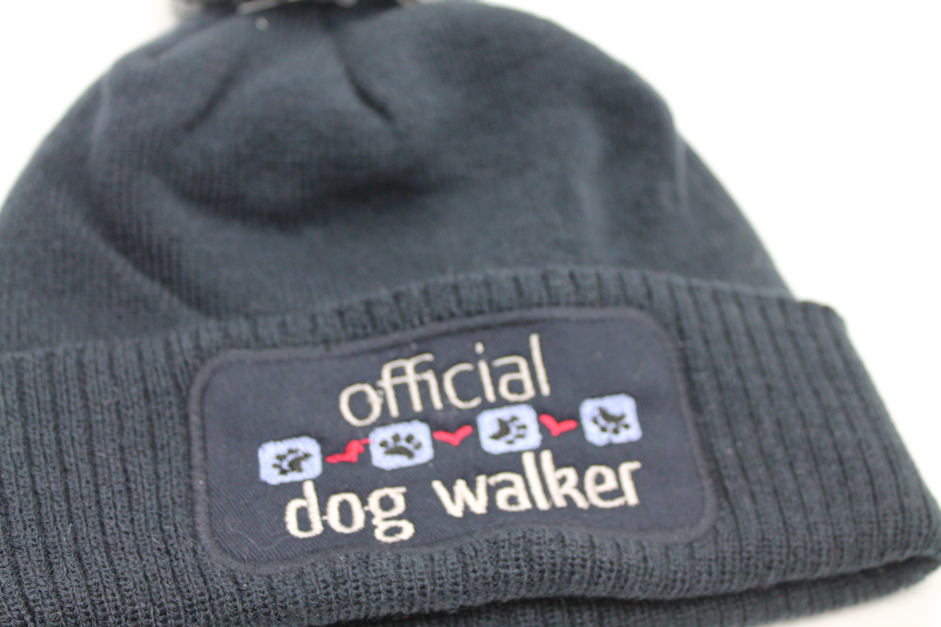 Official Dog Walker Beanie Hat Dog Lover Bobble Hat Dog Etsy