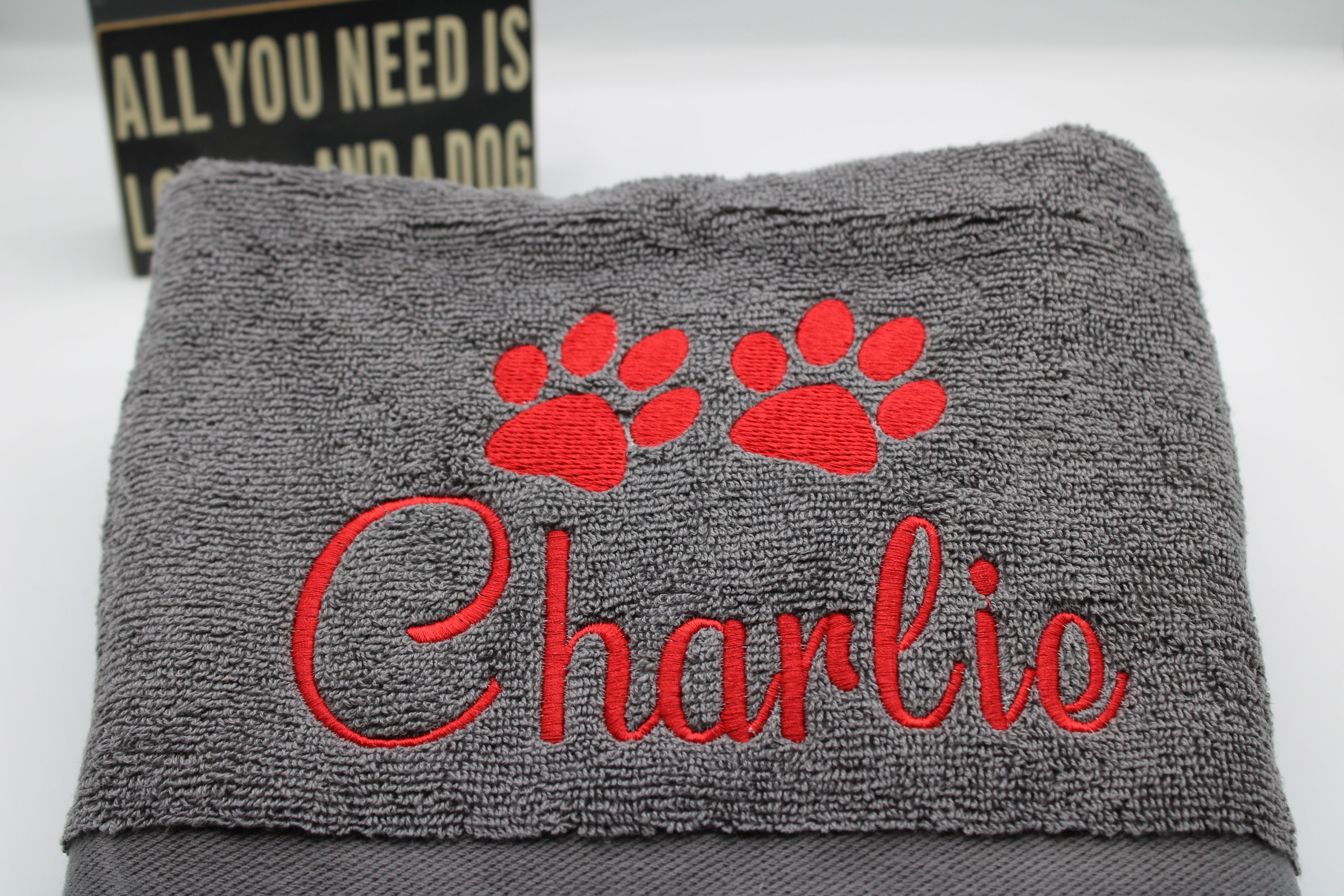 Personalised Dog Towel Dog Towel Dog Bath Towel Pet Etsy