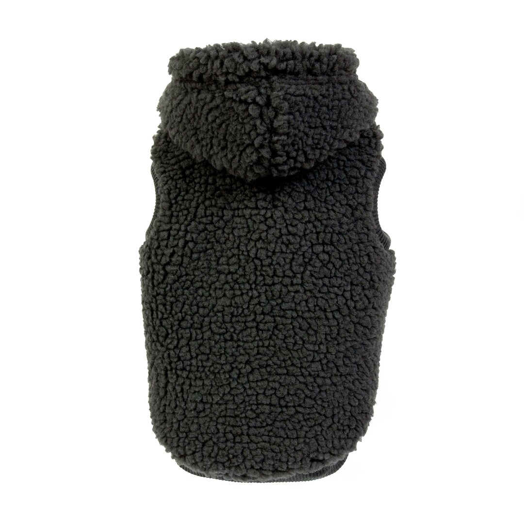 Dog Hoodie Fleece Dog Hoodie Fleece Dog Coat Grey Sherpa Etsy