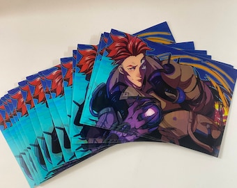 Moira Overwatch lenticular effect sticker