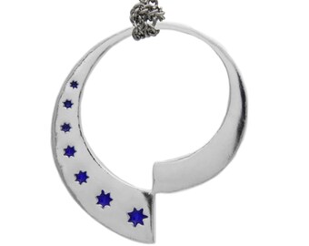 Fractalverse Medallion, Officially Licensed To Sleep in a Sea of Stars Jewelry with Christopher Paolini, Sterling Silver, Free US Shipping