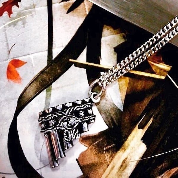 Eolian Talent Pipes™ Necklace from Patrick Rothfuss' Kingkiller Chronicle series, Officially licensed Name of the Wind jewelry