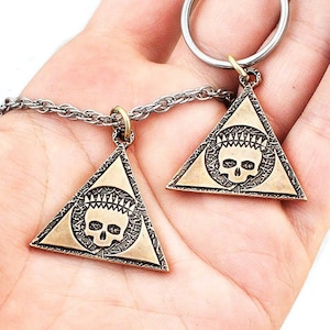Ash Lord Pendant or Key Chain, Antiqued Bronze, Licensed Red Rising Jewelry with Pierce Brown, House of Grimmus Necklace, Free US Shipping