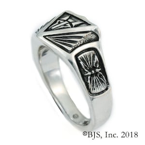 Institute Ring for House Mars from the Red Rising series by Pierce Brown, Sterling Silver House Mars Ring, Sizes 6 13.5, Free US Shipping image 5