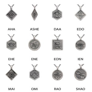Elantris Aon Pendants, Officially Licensed with Brandon Sanderson, Choice of Aon Symbol, Sterling Silver Korathi Necklaces, Free US Shipping image 2