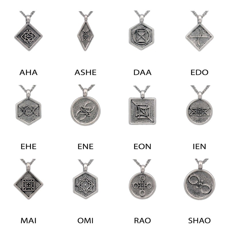 Elantris Aon Pendants, Officially Licensed with Brandon Sanderson, Choice of Aon Symbol, Sterling Silver Korathi Necklaces, Free US Shipping image 2