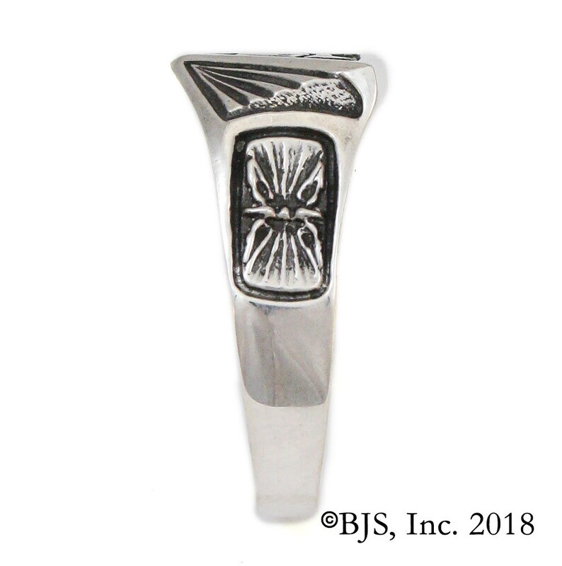 Institute Ring for House Mars from the Red Rising series by Pierce Brown, Sterling Silver House Mars Ring, Sizes 6 13.5, Free US Shipping image 7