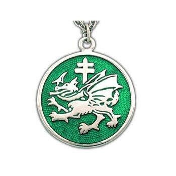 Dracula Order of Dragon Vampire Sterling Silver .925 Pendant Necklace