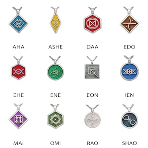 Elantris Aon Pendants, Officially Licensed with Brandon Sanderson, Choice of Aon Symbol, Sterling Silver Korathi Necklaces, Free US Shipping image 4