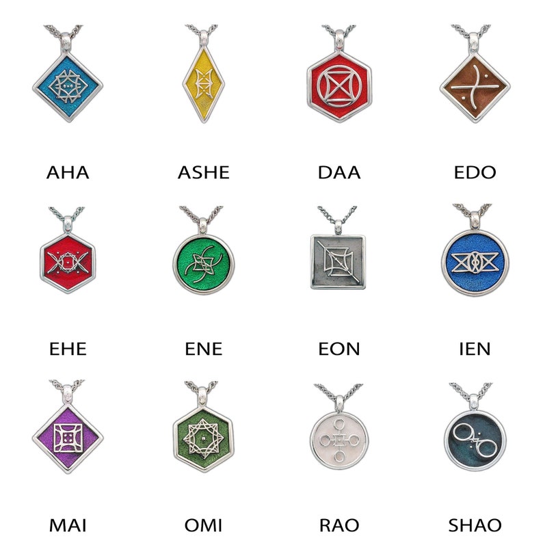Elantris Aon Pendants, Officially Licensed with Brandon Sanderson, Choice of Aon Symbol, Sterling Silver Korathi Necklaces, Free US Shipping image 4