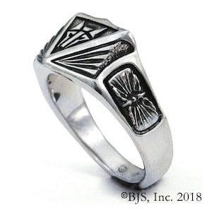Institute Ring for House Mars from the Red Rising series by Pierce Brown, Sterling Silver House Mars Ring, Sizes 6 13.5, Free US Shipping image 6
