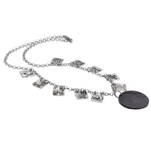 Atticus&#39;s Necklace from Kevin Hearne&#39;s The Iron Druid Chronicles, Officially Licensed Pewter and Silver, Includes Free US Shipping