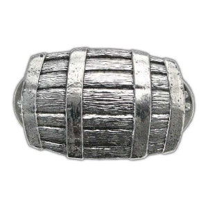Powder Keg Pin from Brian McClellan&#39;s Powder Mage series, Officially Licensed Silver Lapel Pin, Includes Free US Shipping