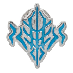 Beteb Glyph Lapel Pin from Brandon Sanderson&#39;s The Stormlight Archive Series, Bronze/Silver Elsecaller Pin, Licensed Way of Kings Jewelry