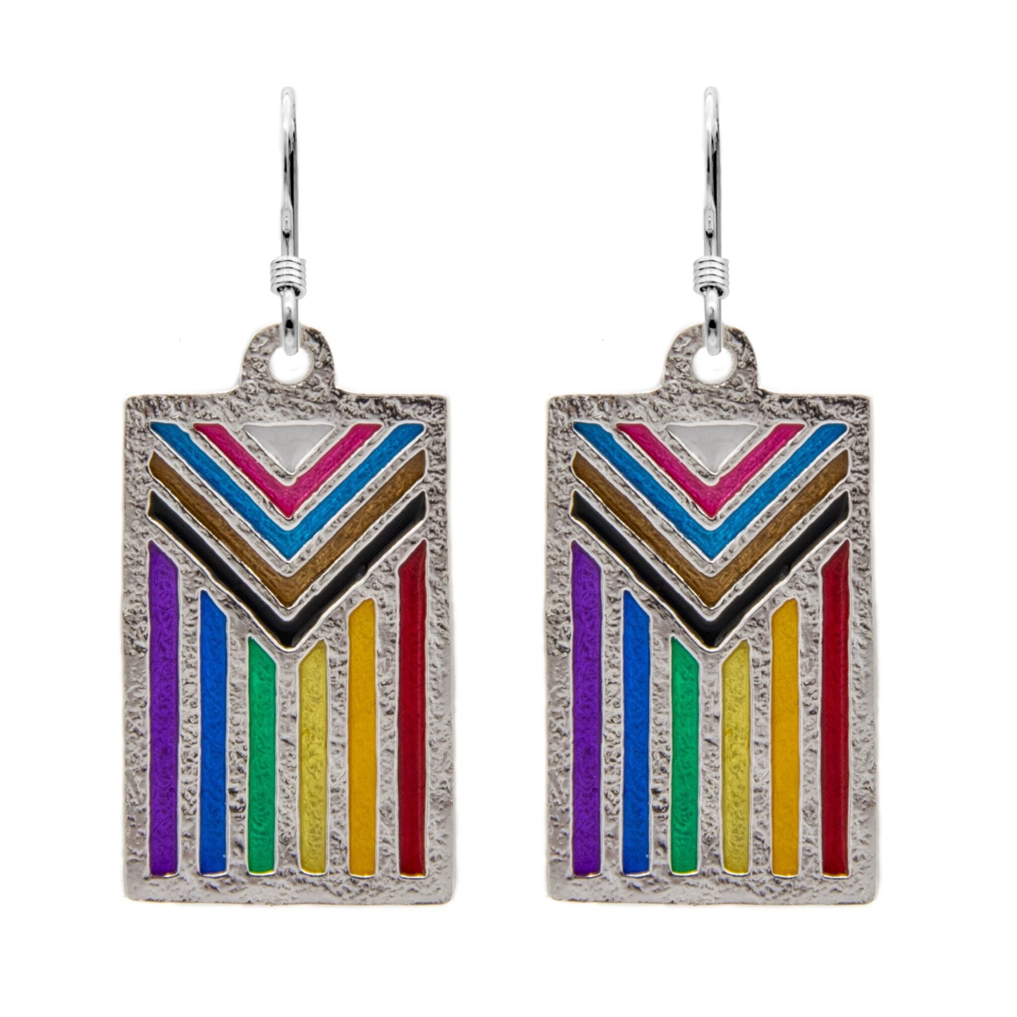 Pride flag earrings best sale